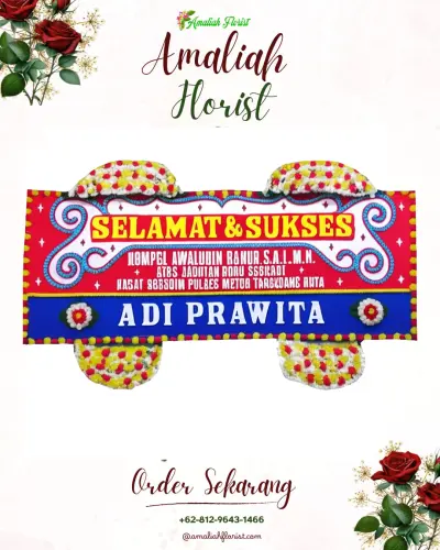 Karangan Bunga Ucapan Selamat di Way Dadi