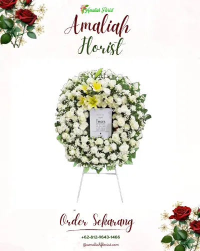 Krans Bunga Duka Cita di Way Dadi